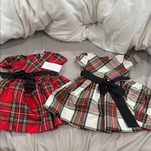 2 Polo Ralph Lauren plaid dresses and bottoms